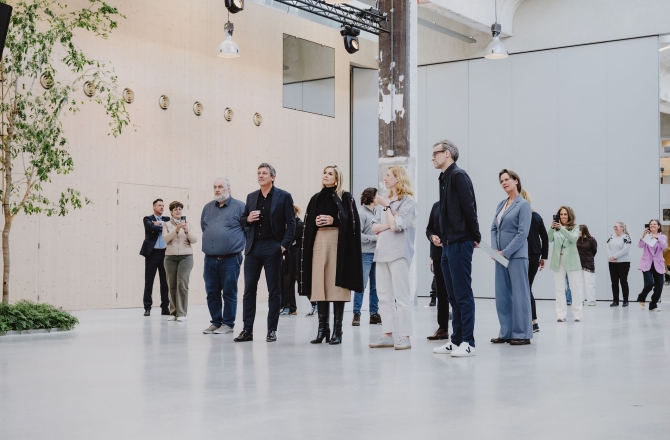 Koningin Máxima bezoekt Act Eventstudios 